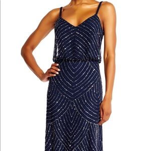 Adrianna Pappell beaded blouson gown